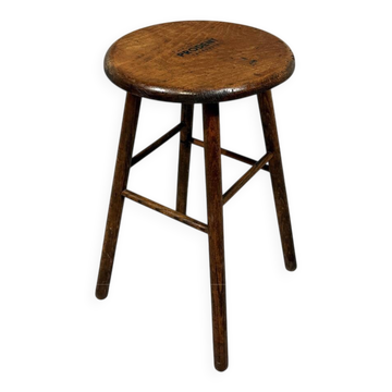Tabouret en bois promotionnel de dentifrice Prodent des années 1930.