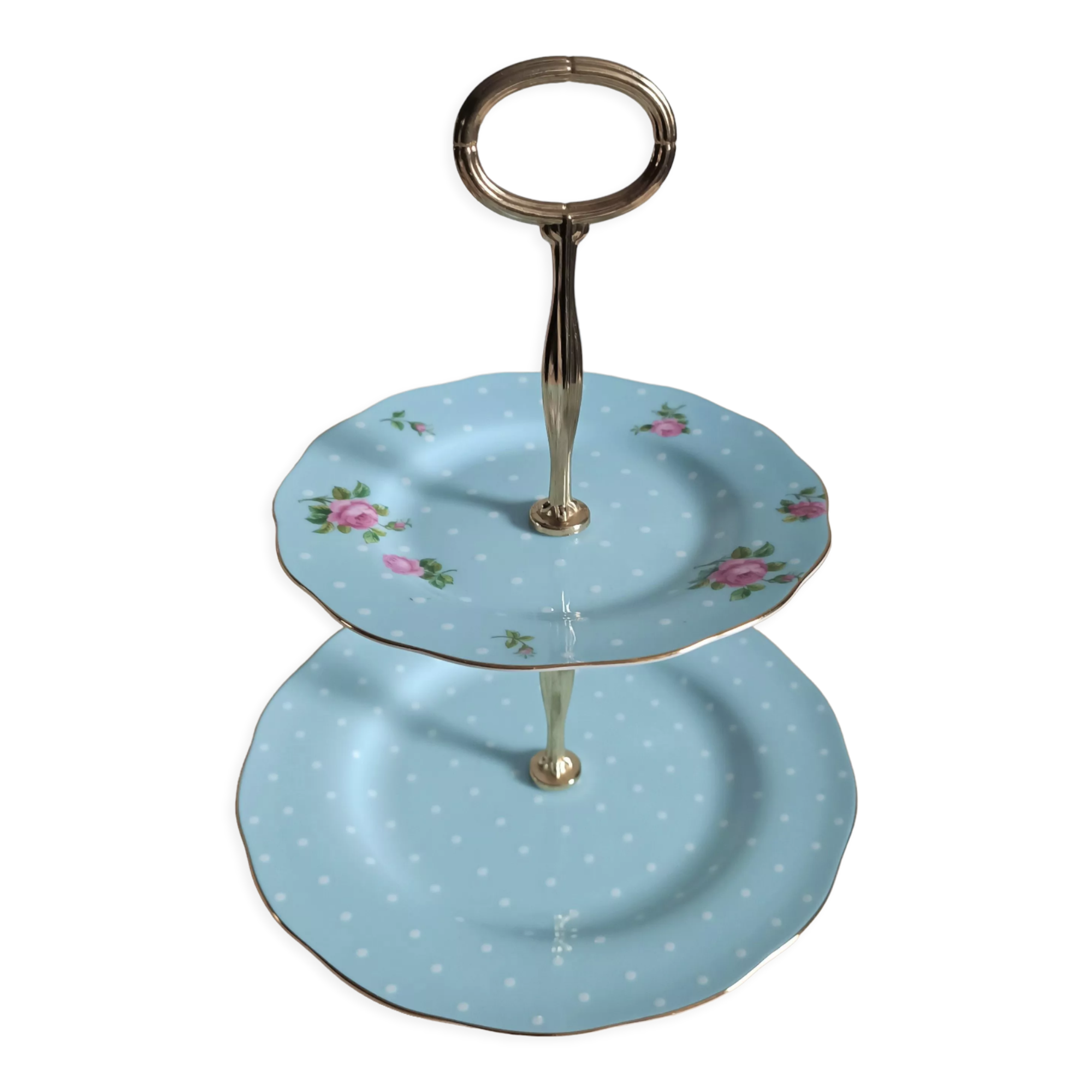 Servant - display "Polka blue" Royal Albert porcelain