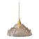 Vintage frosted glass pendant light (DF1)