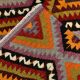 6x8 Multicolor Geometric Style Anatolian Vintage Kilim Rug, 177x236Cm