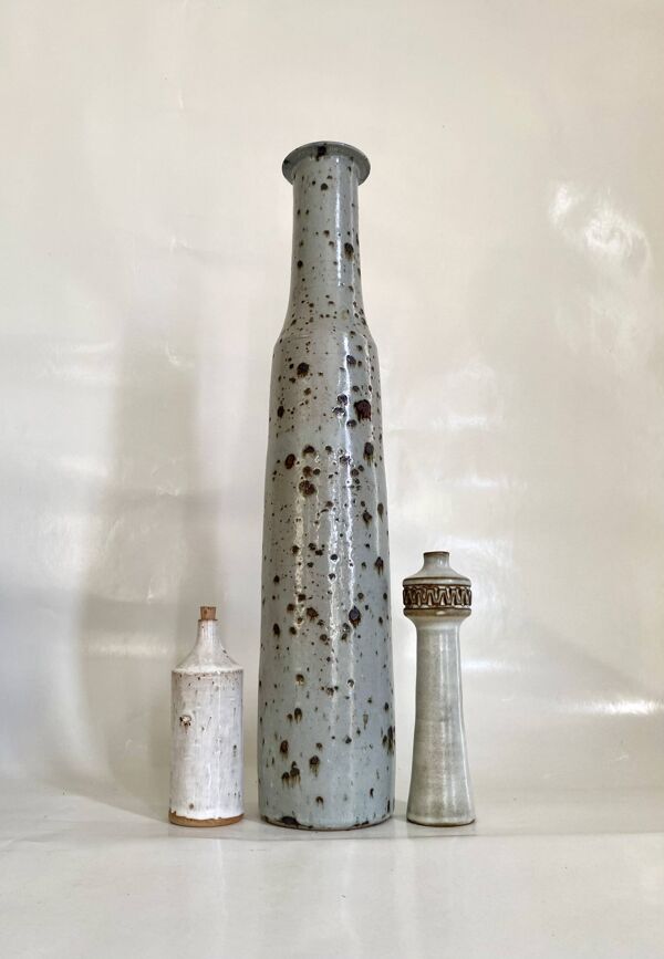 Vase bouteille céramique pyritée 47 cm