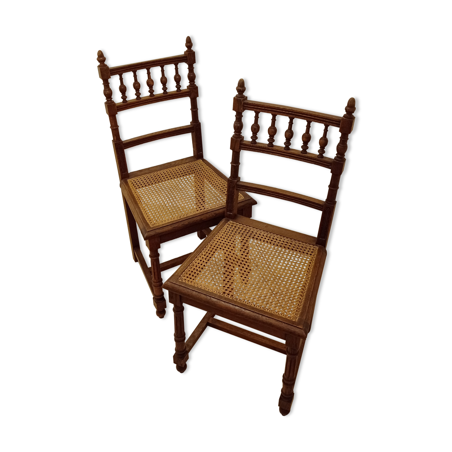 Pair of tanned chairs