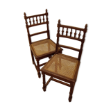 Pair of tanned chairs