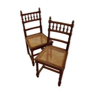 Pair of tanned chairs