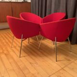 A set of four Megan club armchairs designed by René Holten, Artifort, the Netherlands