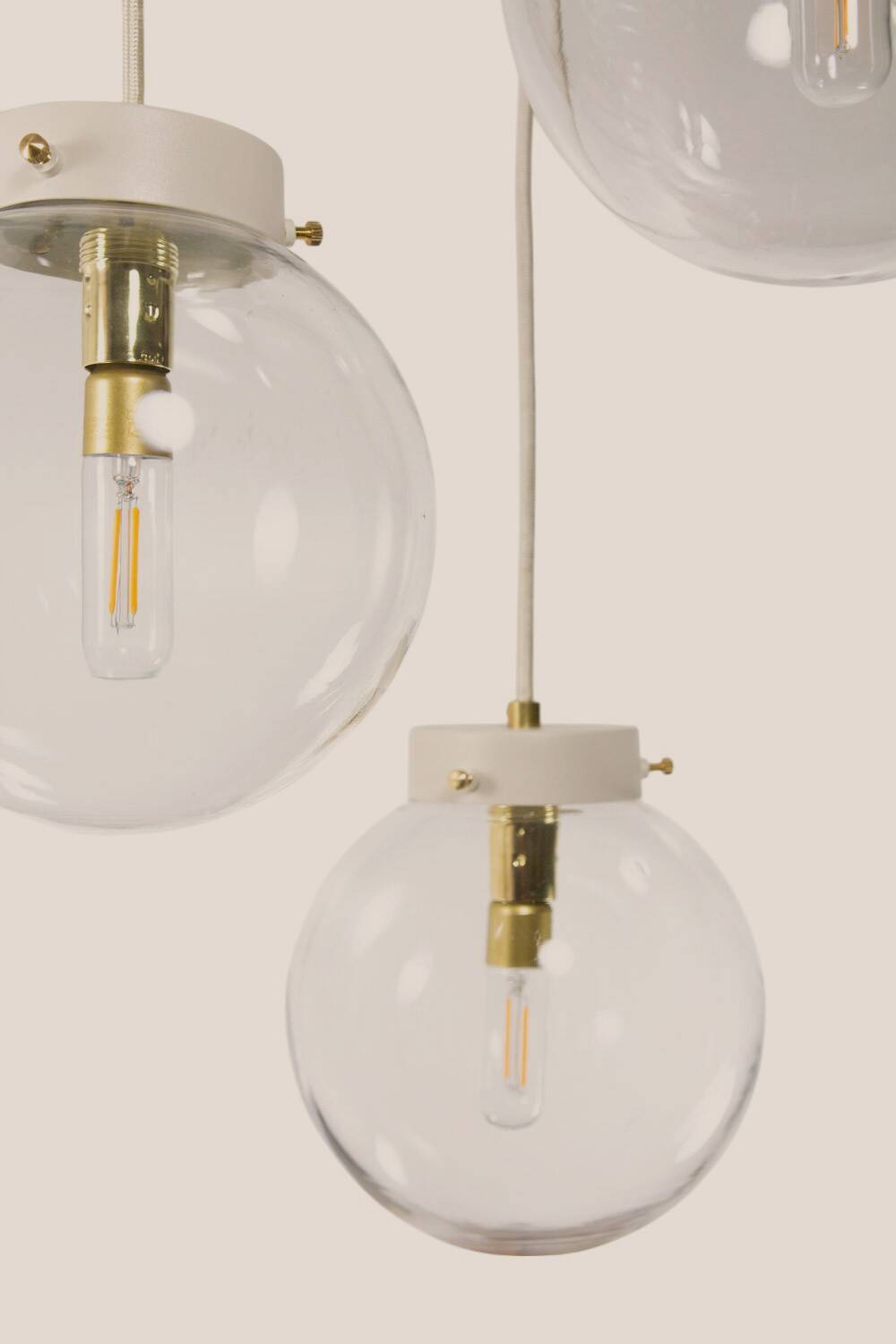 Lidija * yugochic pendant chandelier * mcm hanging light * mini vintage cascade * retro glass * gold