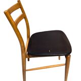 Set of six wooden chairs