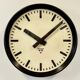 Industrial Bakelite Factory Wall Clock from Pragotron, 1960s