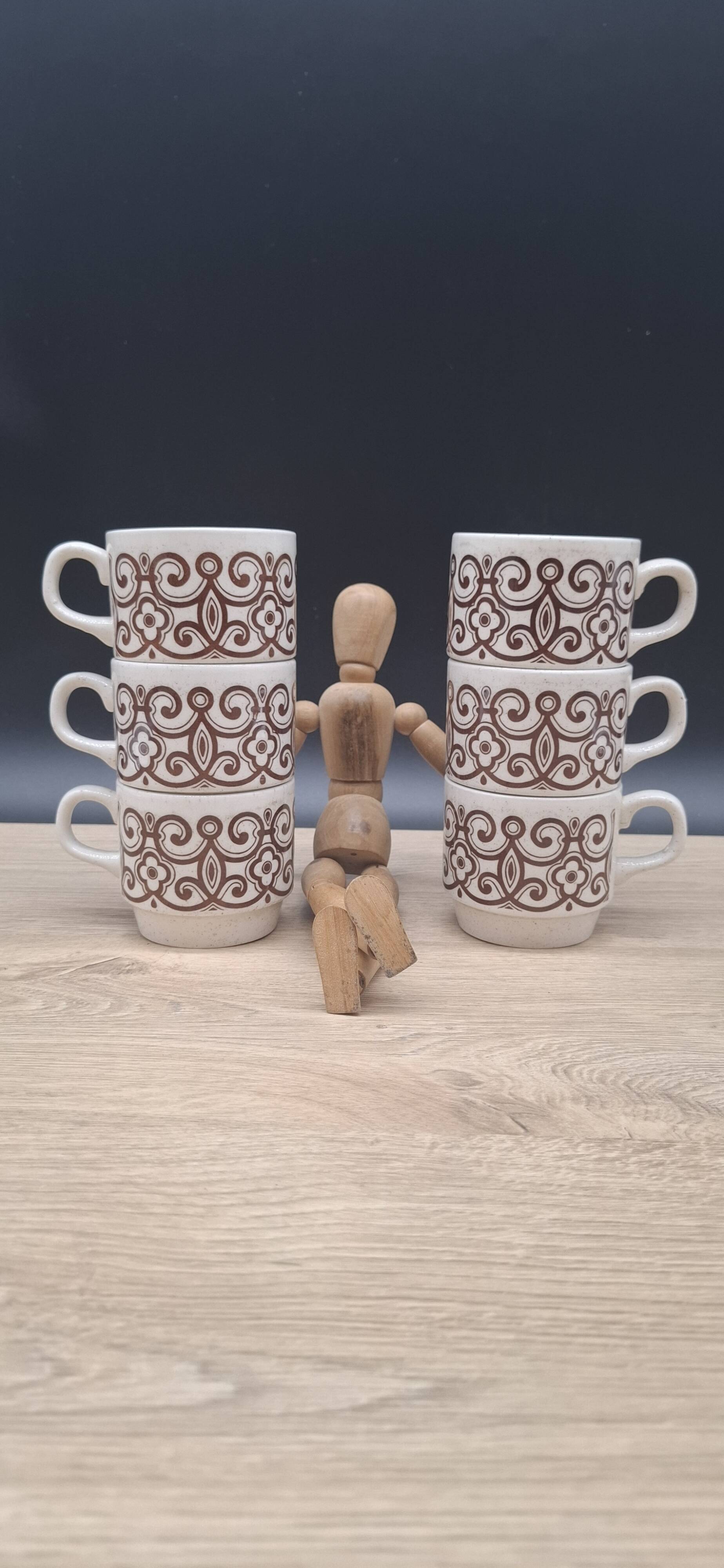 Set of 6 Biltons England mugs