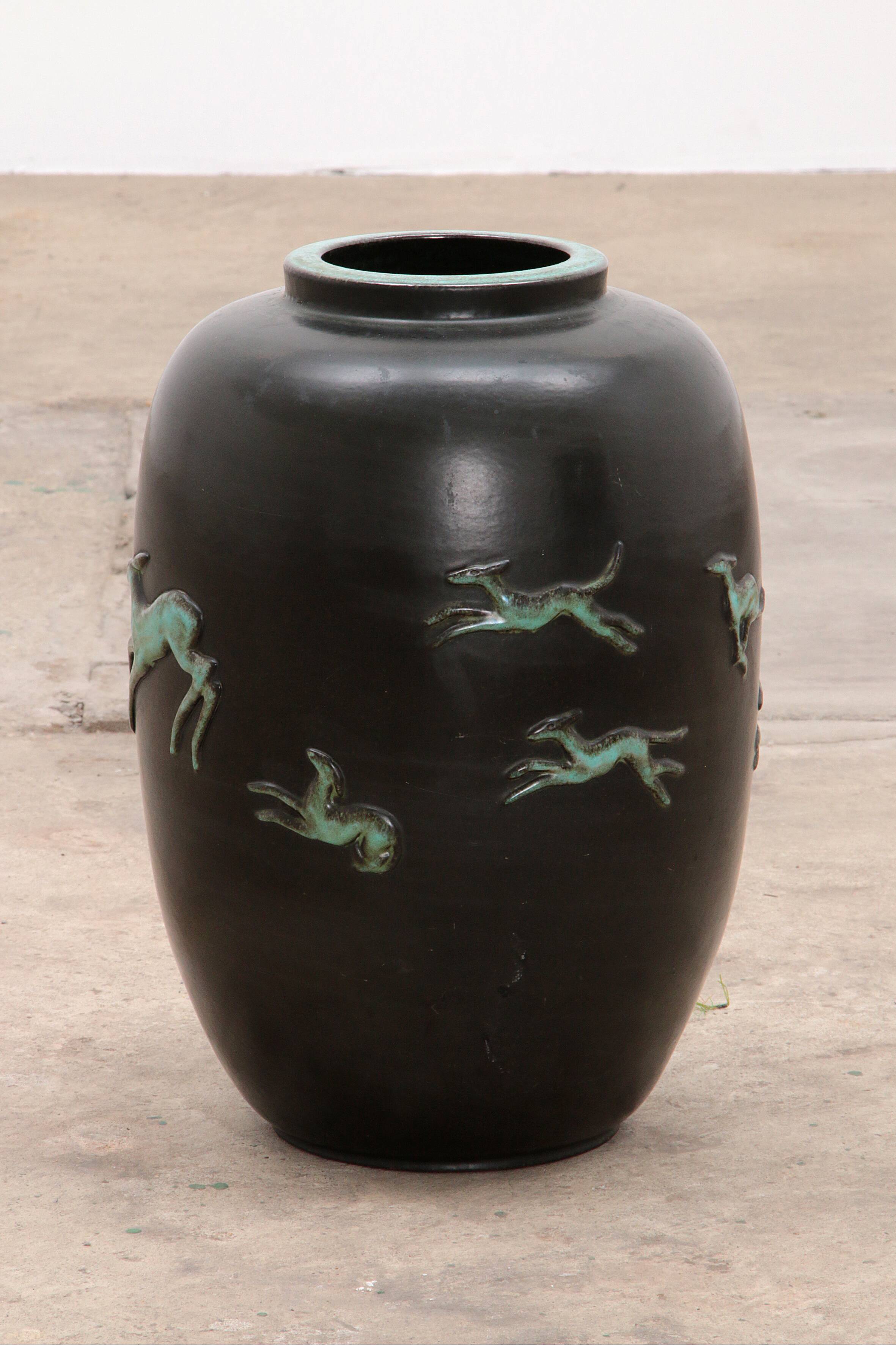 Large Vintage Vase design by Ugo Zaccagnini, 1950 Italy
