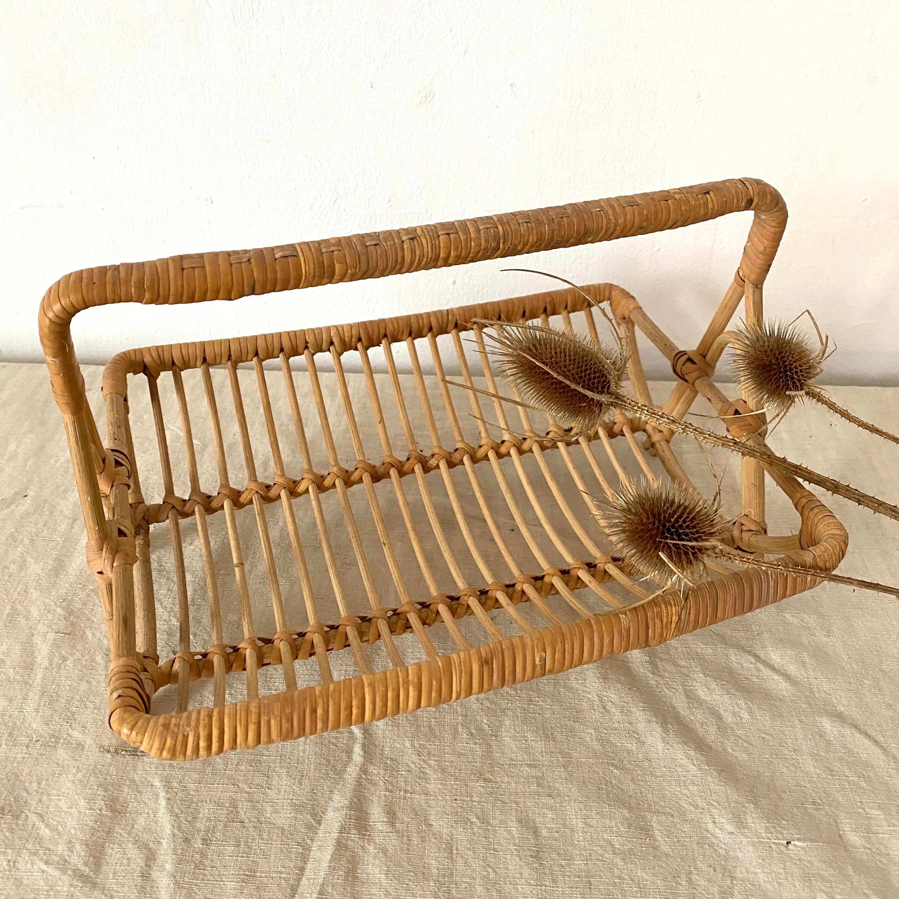 rattan fruit basket