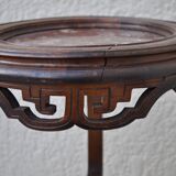 Fifth wheel tripod wood top marble