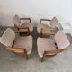 4 old armchairs Italian design chairs 70s vintage curved wood