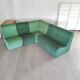 Modular green corner sofa 1970s