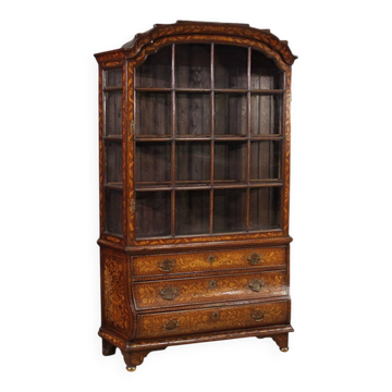 Vitrine marquetée hollandaise du XIXe siècle