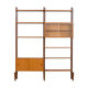 Unité murale modulaire en teck à deux baies par sven andersen møbelfabrikk, norvège, années 1960