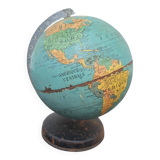 Old small metal globe "taride maps"