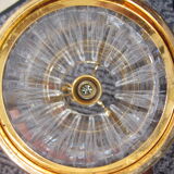 tailled crystal and brass hanging