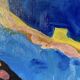 Tableau huile sur toile campagne couple