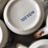 Set of 6 antique ceramic cups / mugs, refined floral patterns Made in China