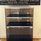 Étagère sur pied, meuble HI-FI en plexiglas