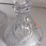 Cut crystal bougeoirs