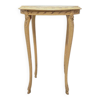 Antique French Classic Side Table with marble top, late 1800s