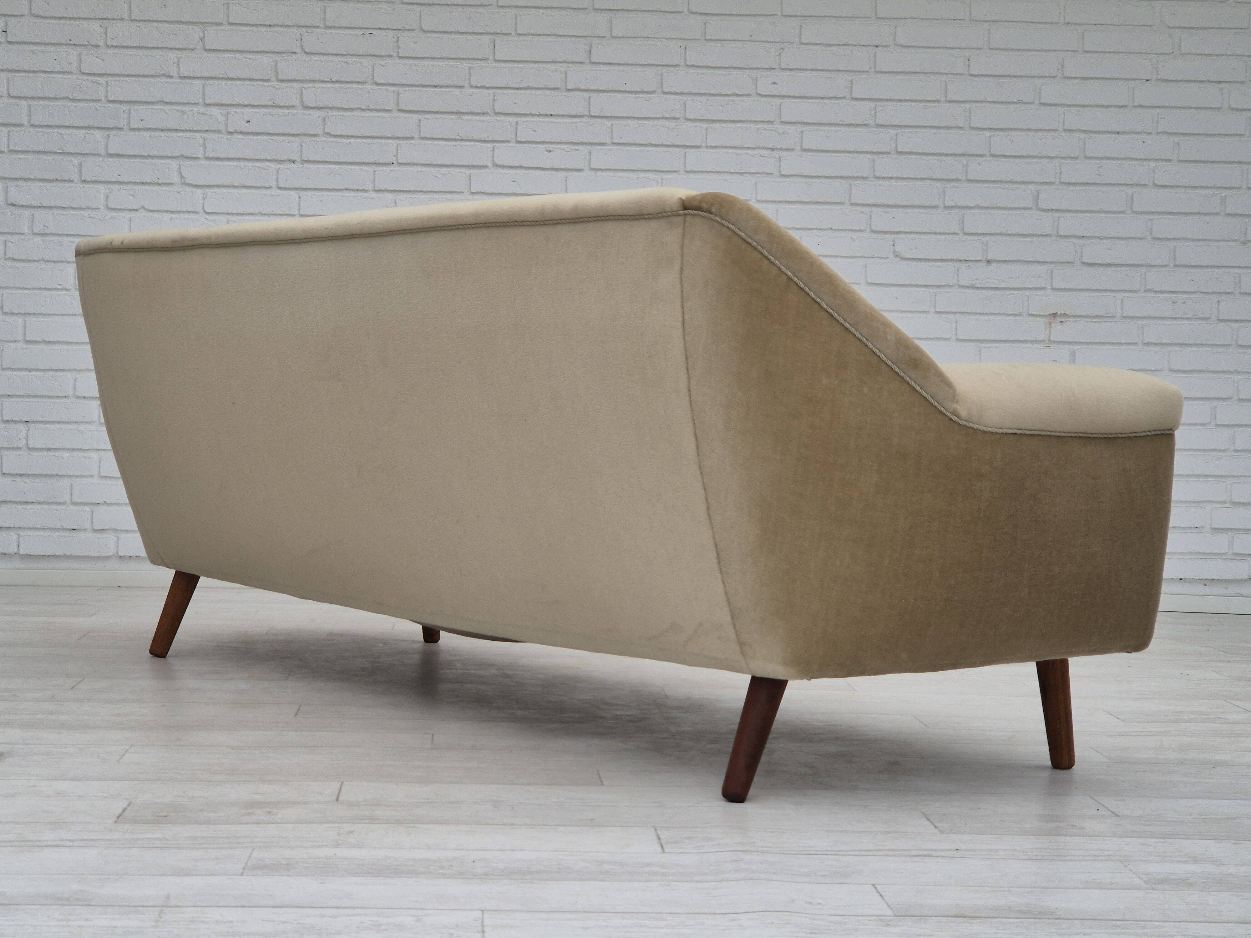 1960s, Danish design by Kurt Østervig for Rolschau Møbler, 3 seater sofa, model 57, original.