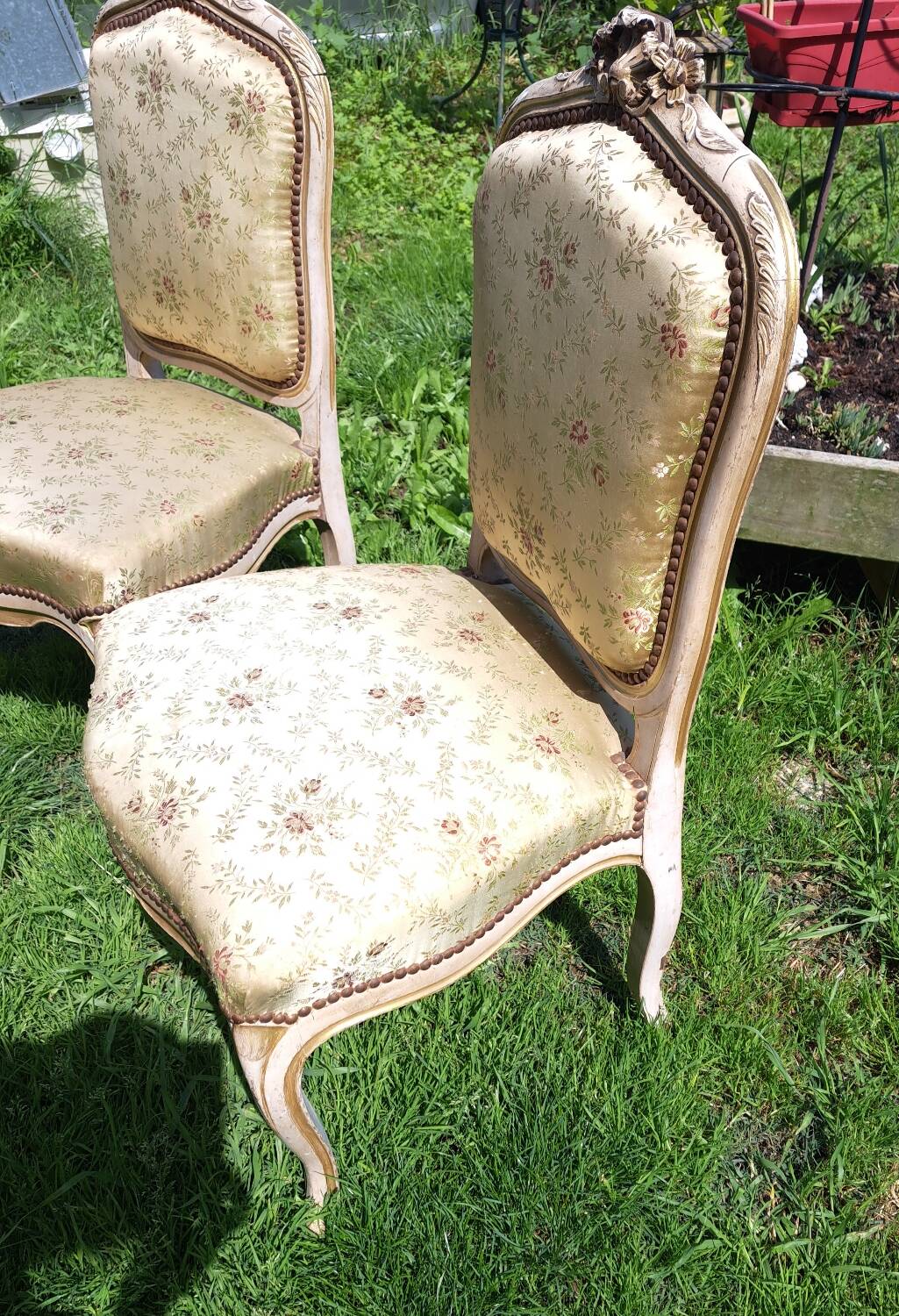 Pair of chairs, Louis XV period.