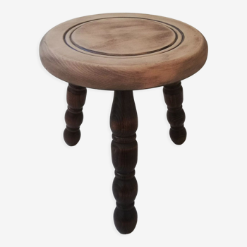 Tabouret tripode vintage