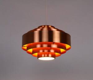 Suspension en cuivre "Ultra" de Fog & Morup, années 1960