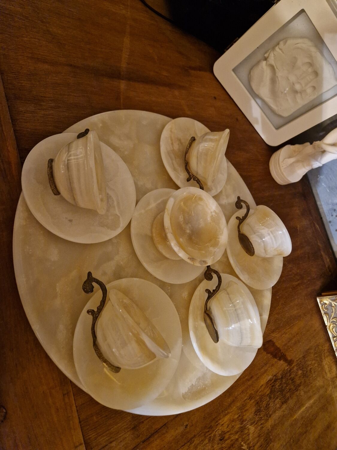 Onyx stone coffee set