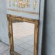Trumeau miroir Empire en bois et stuc