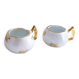 Pair of Luxury porcelain salt salers from France