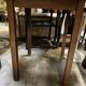 Vintage wooden round table