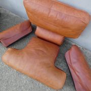 Fauteuil cuir DUVIVIER vintage loft