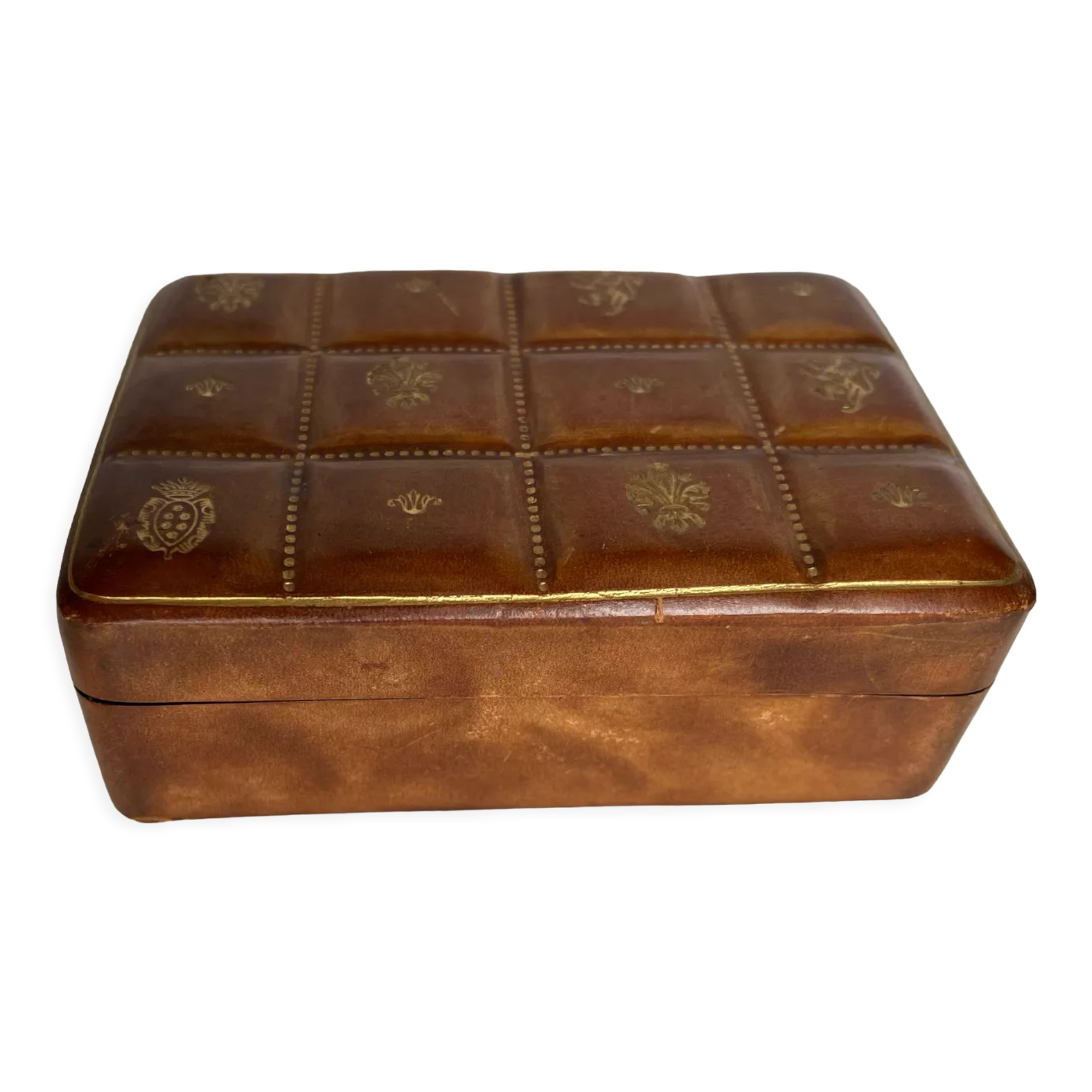 Leather jewelry box
