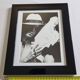 Framed black and white press photograph after Karl Lagerfeld, 30 x 26 cm