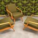 Scandinavian armchair trio – 1960s