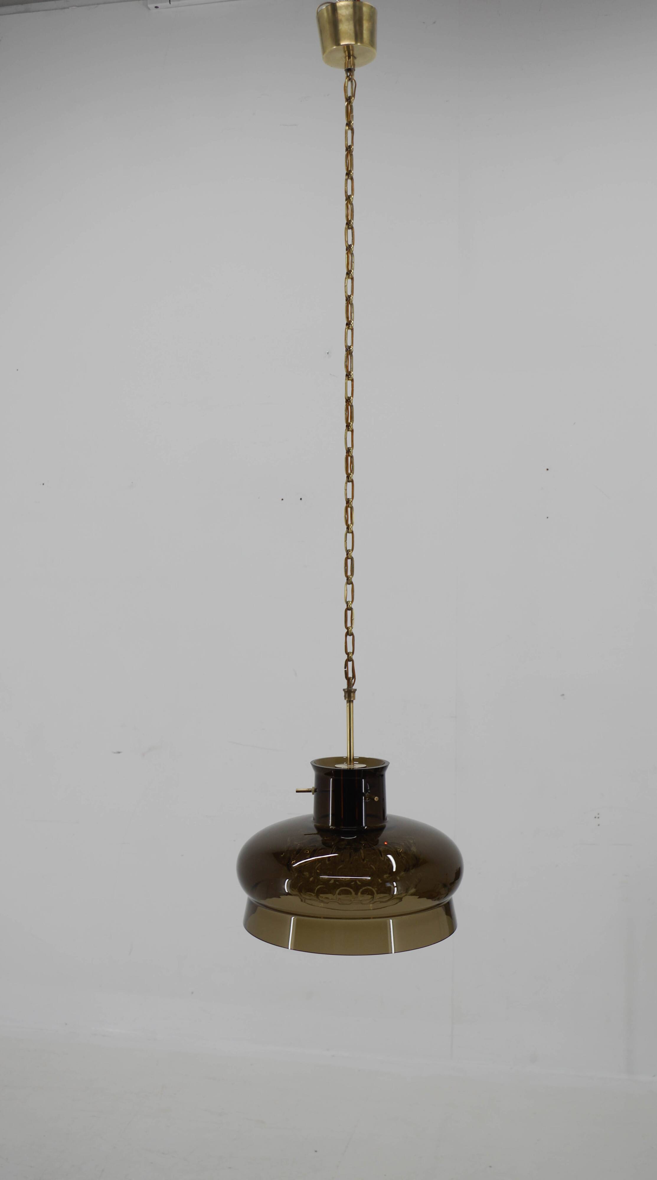 Pendant by Carl Fagerlund for Orrefors, 1970s