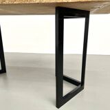Table à manger en travertin, Italie, circa 1970
