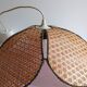 Lustre pétales bambou cannage vintage