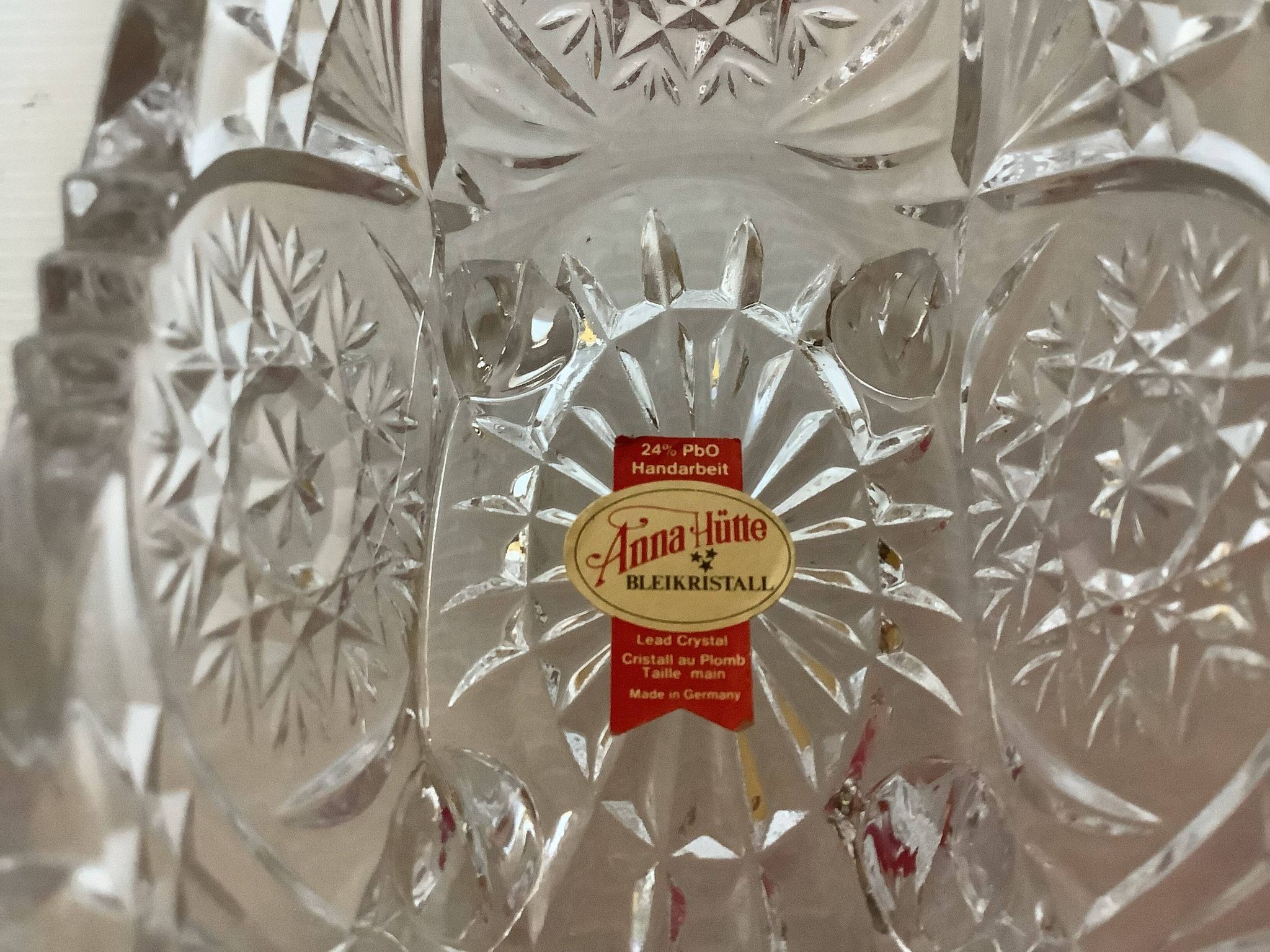 Vide poche baguier cristal Anna Hütte Germany