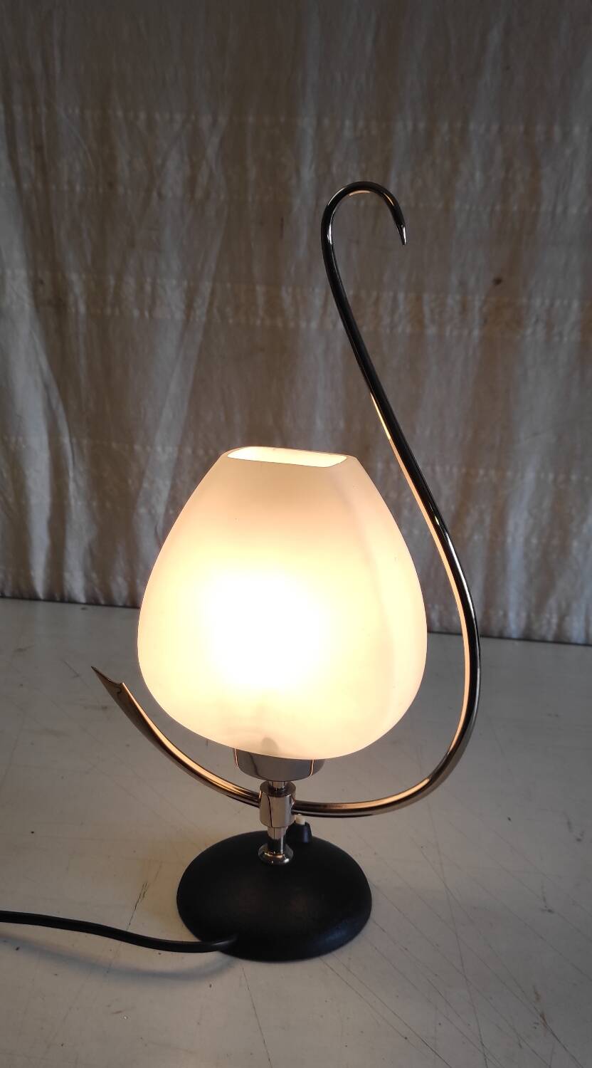 Table lamp from the Arlus house in brass and opaline - 1950s/60s
