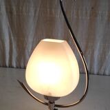 Table lamp from the Arlus house in brass and opaline - 1950s/60s