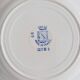 Set of 8 Saint-Amand flat plates, floral decoration