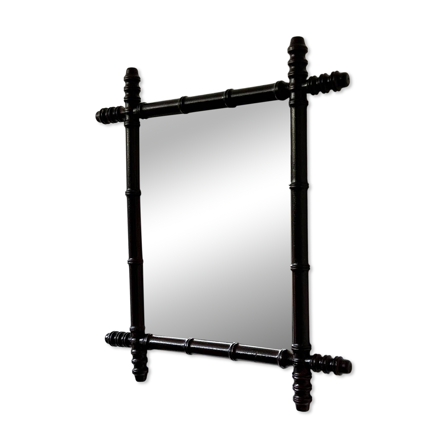 Vintage bamboo mirror from the 60s