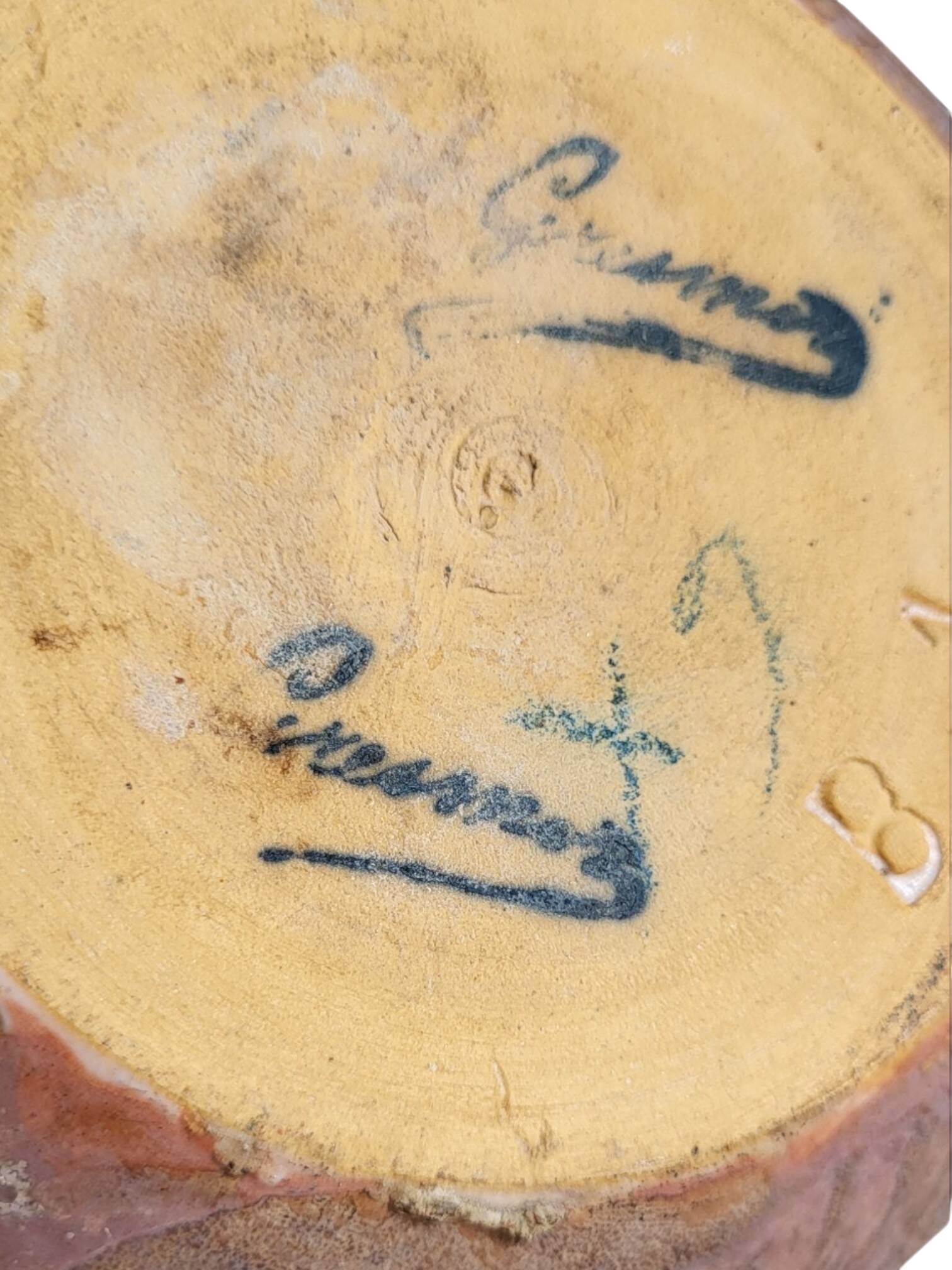 Art Nouveau stoneware vase / Gresmor