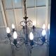 Old large chandelier ceiling light wrought iron popular art deco retro antique france