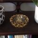 Vintage crystal ashtray, signed P.D Avesn 1940